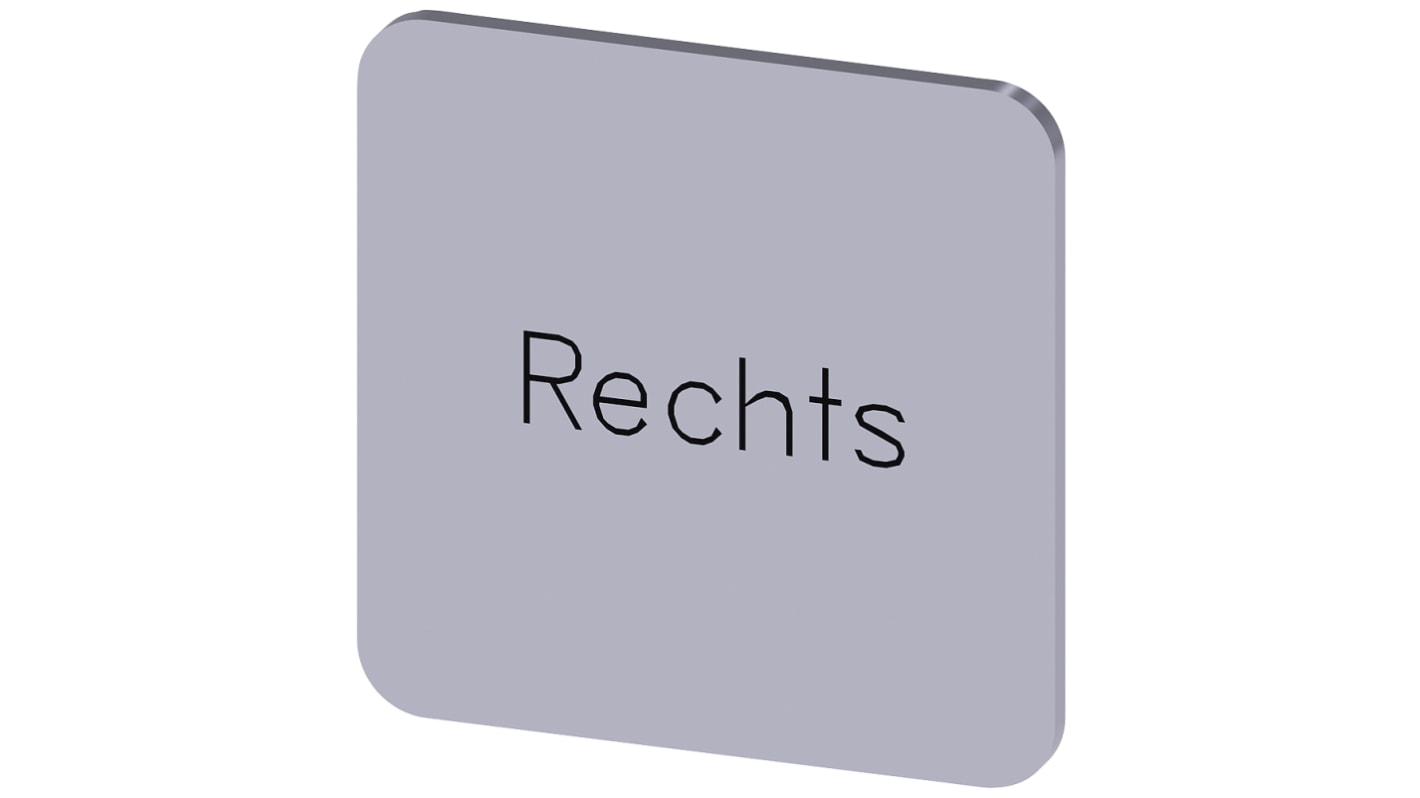 Siemens Labeling plate, Rechts