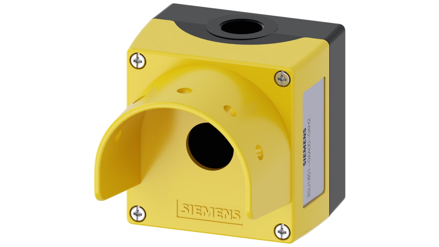 Boîtier de bouton-poussoir Siemens SIRIUS ACT, en Métal Jaune, Ø 22mm