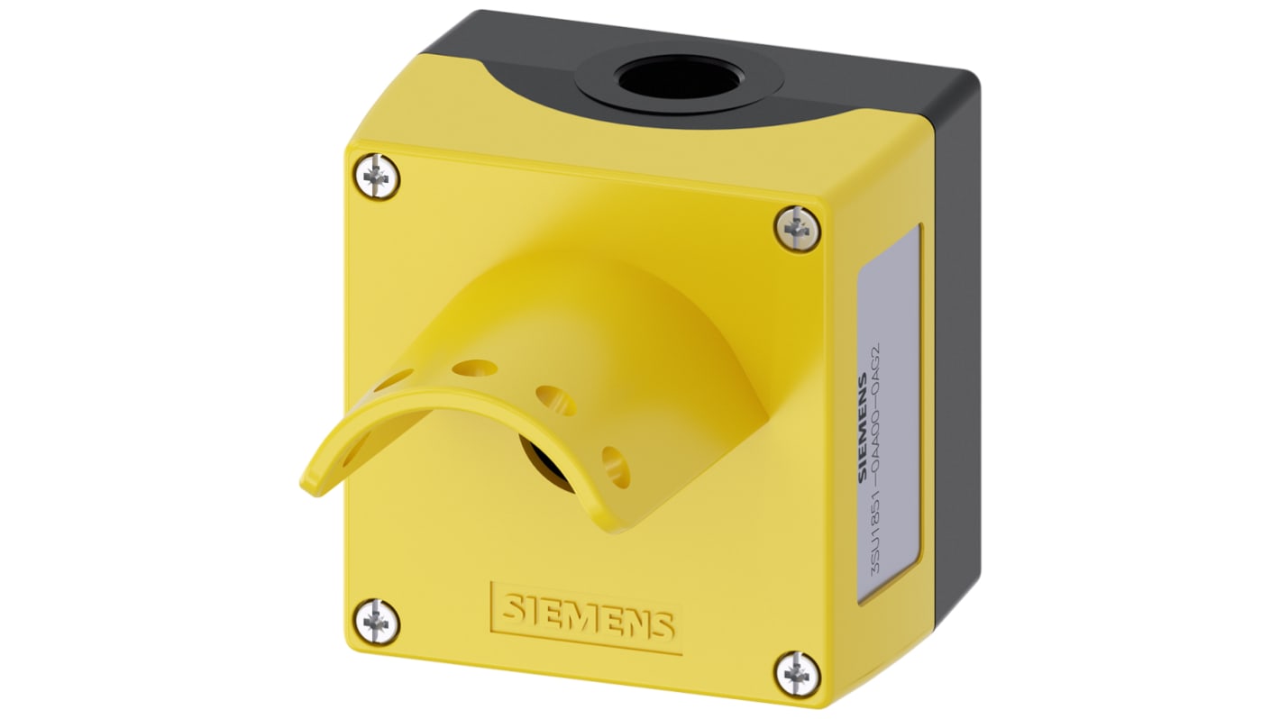 Boîtier de bouton-poussoir Siemens SIRIUS ACT, en Métal Jaune, Ø 22mm