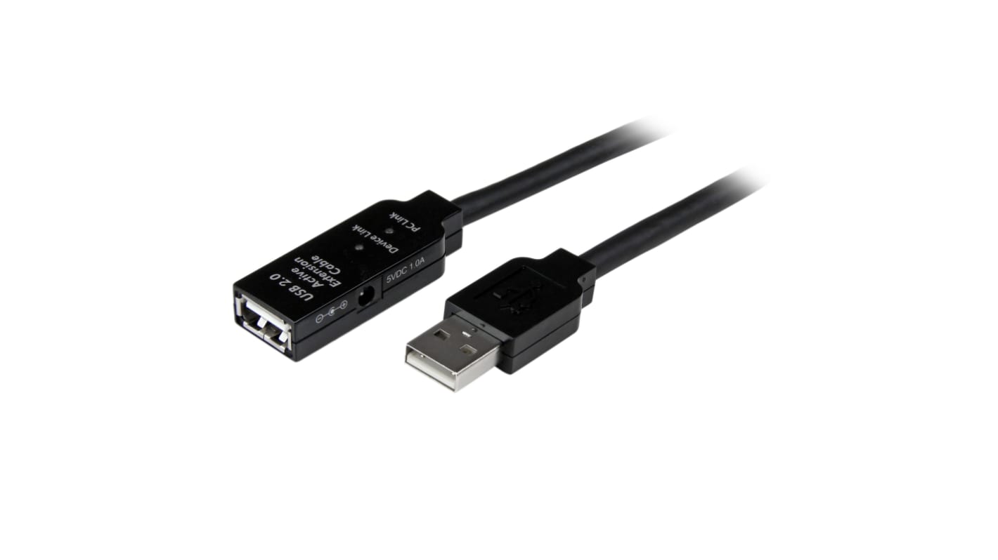 StarTech.com USB-Kabel, USBA / USBA, 20m USB 2.0 Schwarz