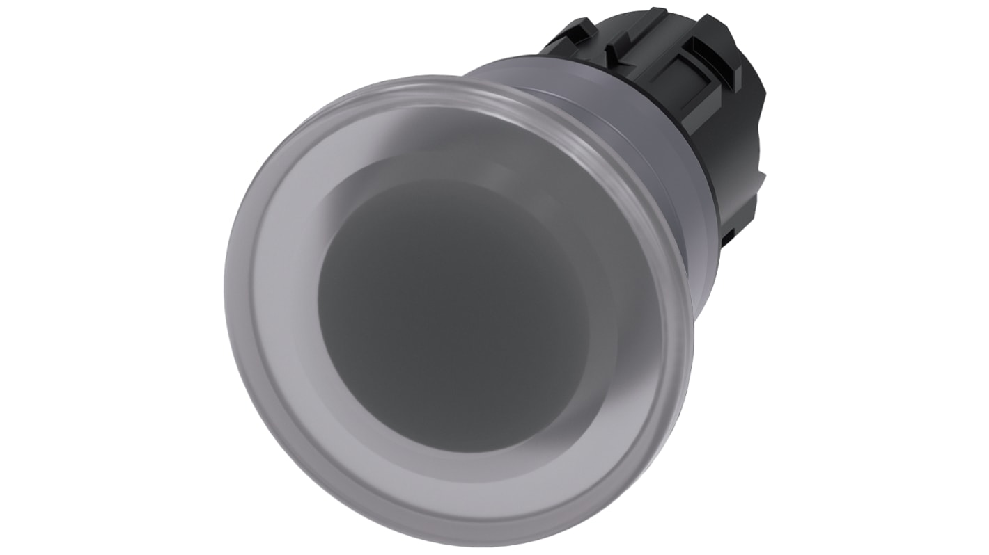 Siemens SIRIUS ACT Series Clear Momentary Push Button Head, 22mm Cutout, IP66, IP67, IP69K