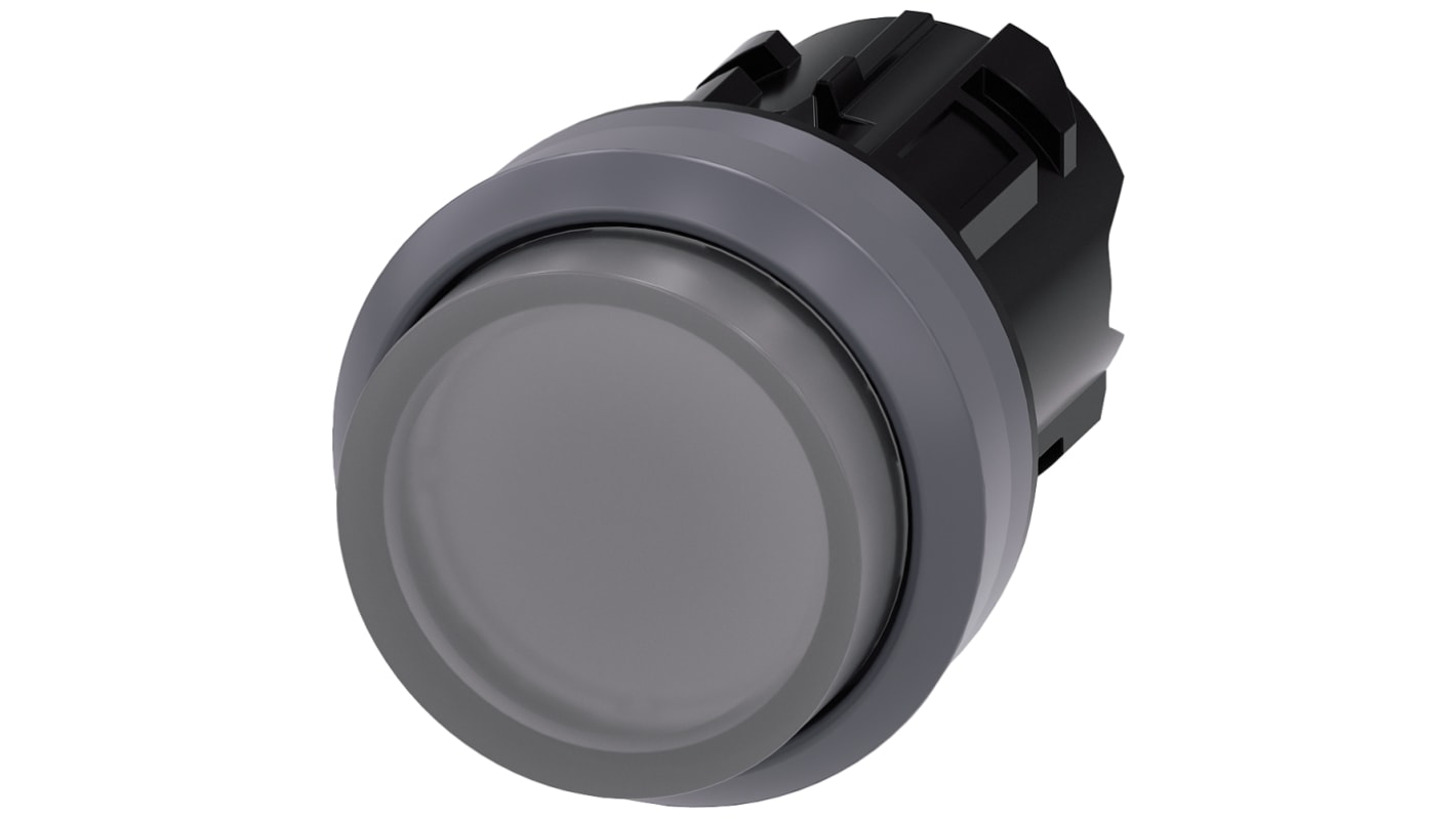 Siemens SIRIUS ACT Series Clear Momentary Push Button, 22mm Cutout, IP66, IP67, IP69K