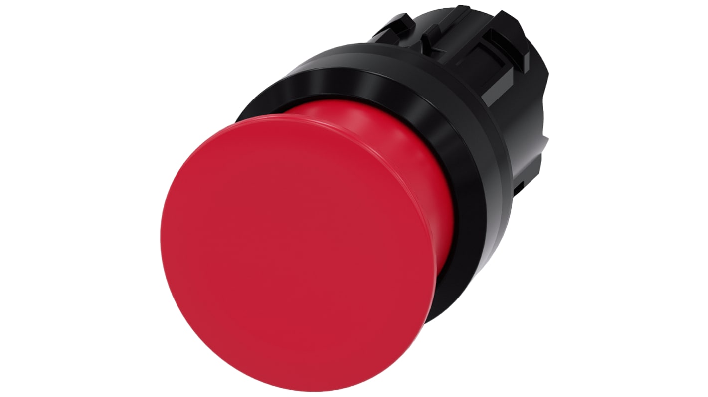 Siemens SIRIUS ACT Series Red Momentary Push Button Head, 22mm Cutout, IP66, IP67, IP69K