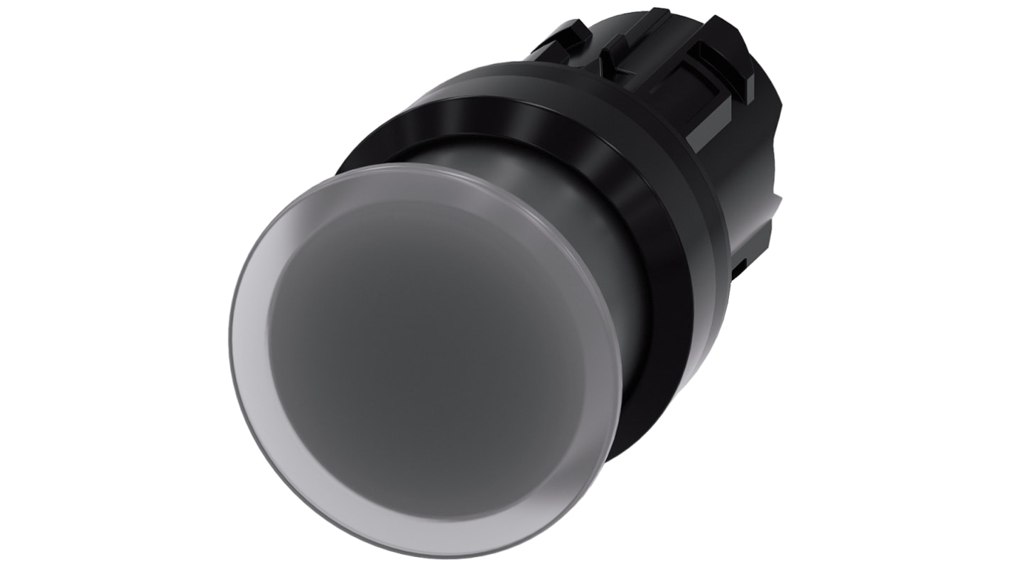 Siemens SIRIUS ACT Series Clear Momentary Push Button Head, 22mm Cutout, IP66, IP67, IP69K