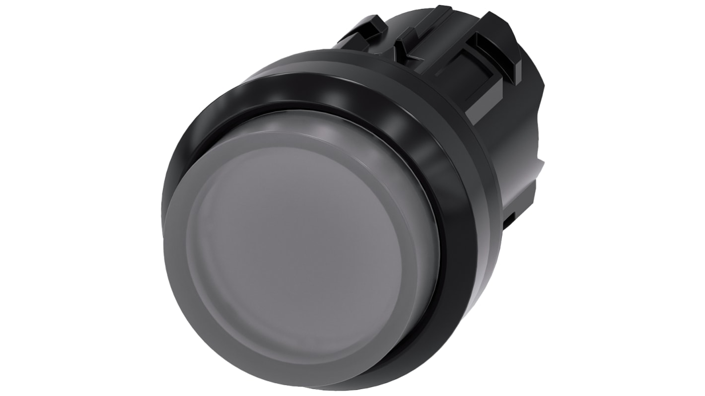 Siemens SIRIUS ACT Series Clear Momentary Push Button Head, 22mm Cutout, IP66, IP67, IP69K