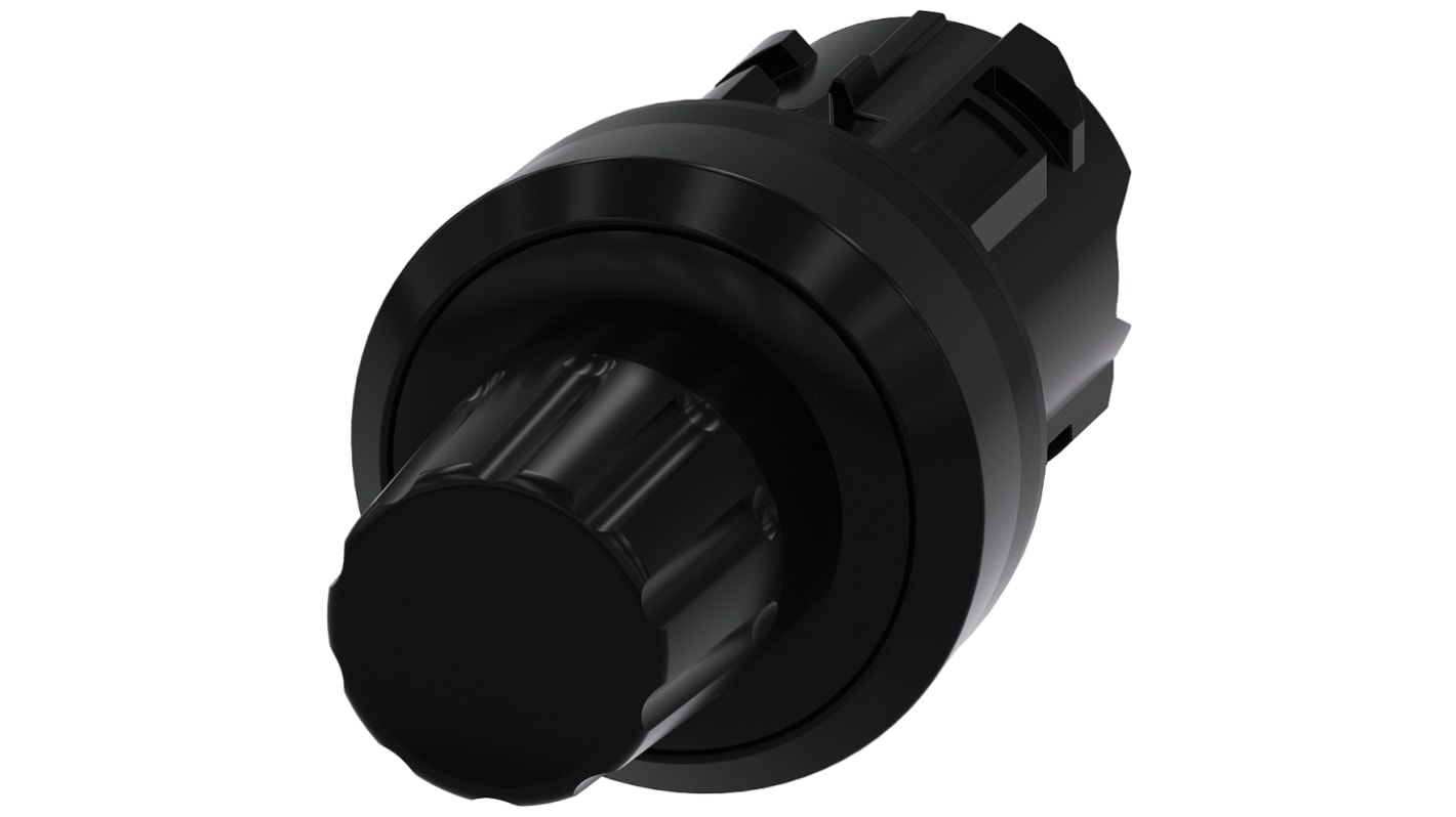 Siemens Black Push Button, 29.5mm Cutout, IP66, IP67, IP69K