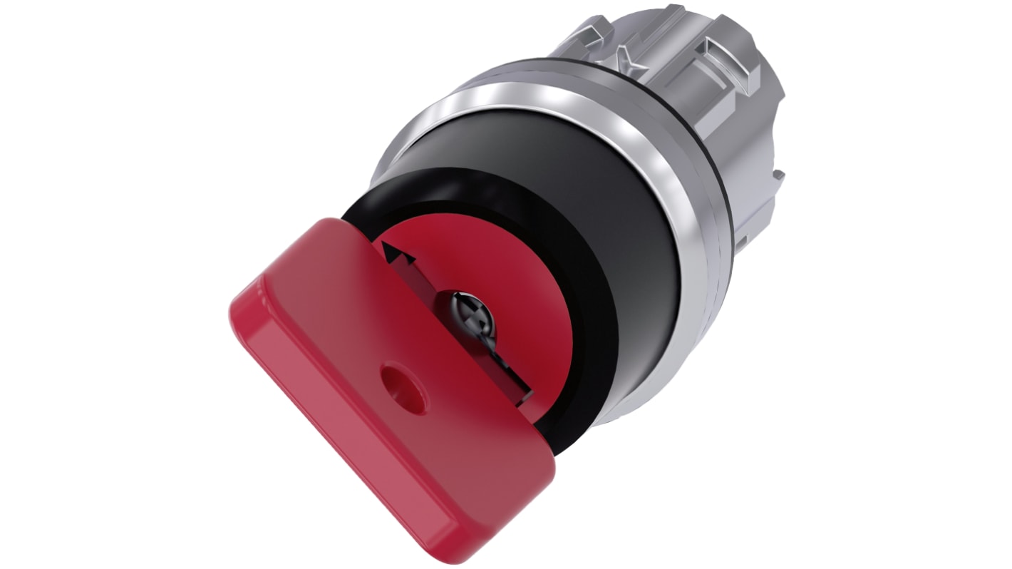 Siemens SIRIUS ACT 2-position Key Switch Head, Latching, 22mm Cutout