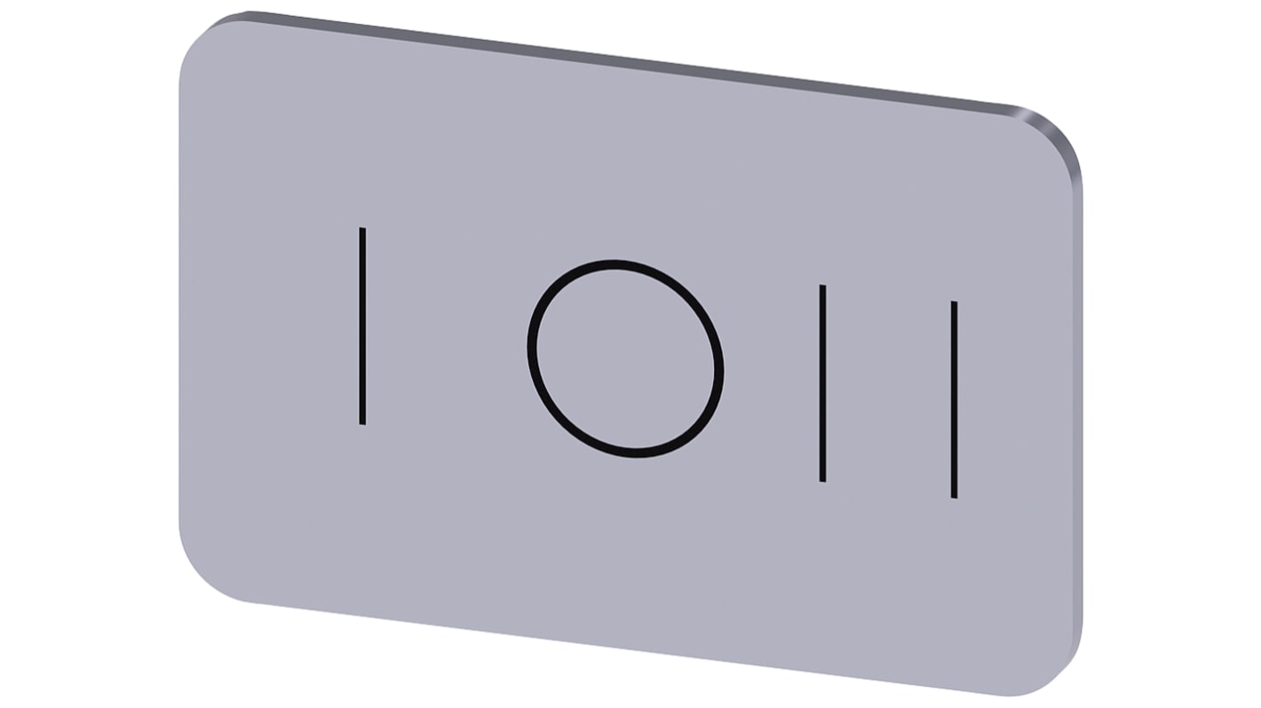 Siemens Labeling plate, I - O - II