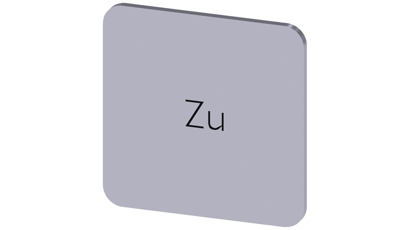 Siemens Labeling plate, Zu
