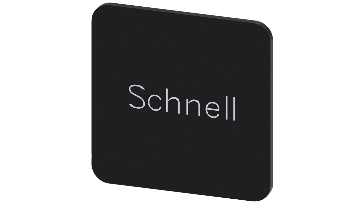 Siemens Labeling plate, Schnell