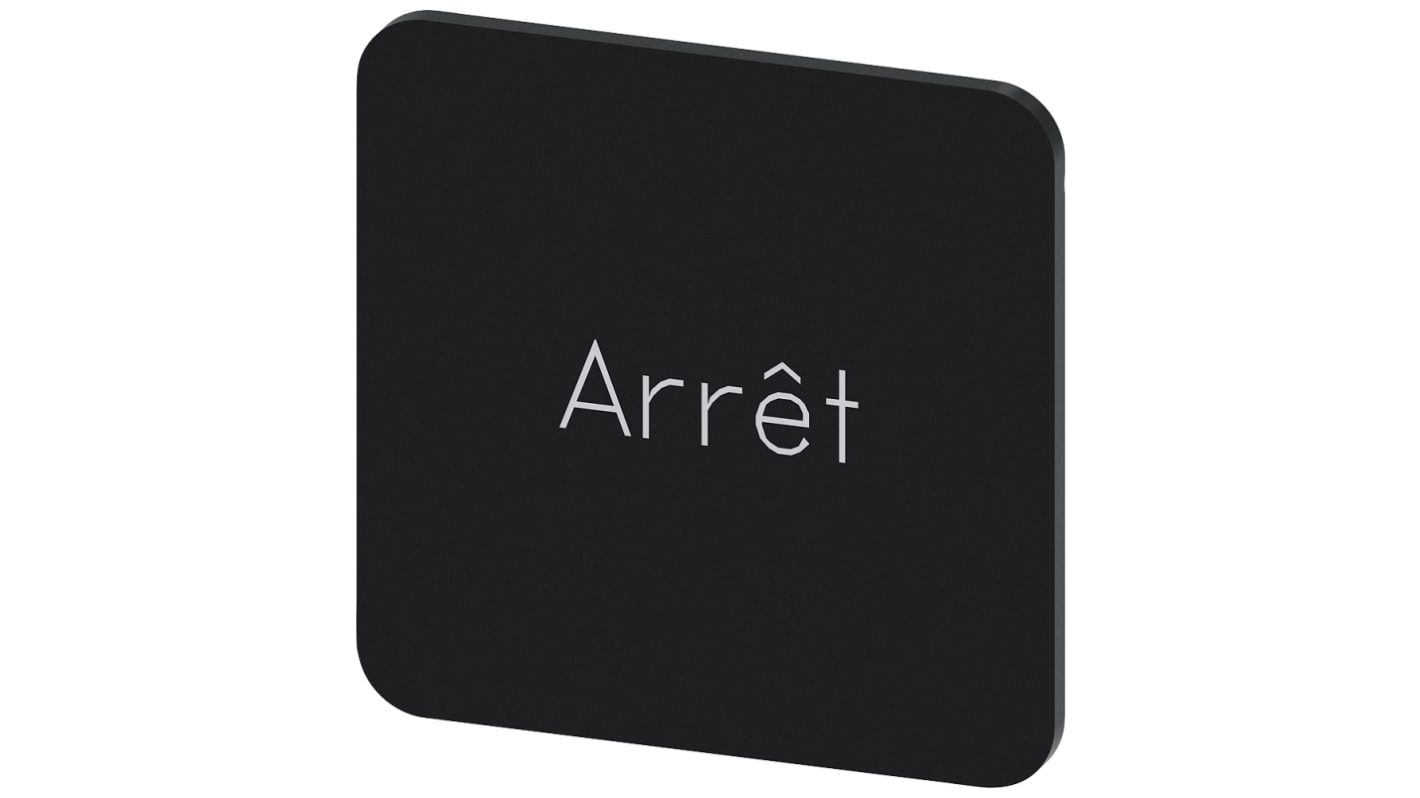 Siemens Labeling plate, Arrêt