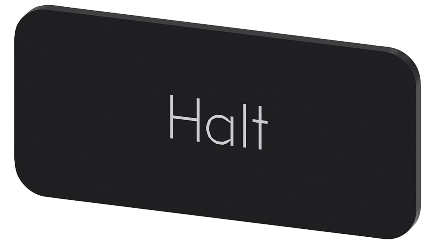 Siemens Labeling plate, Halt