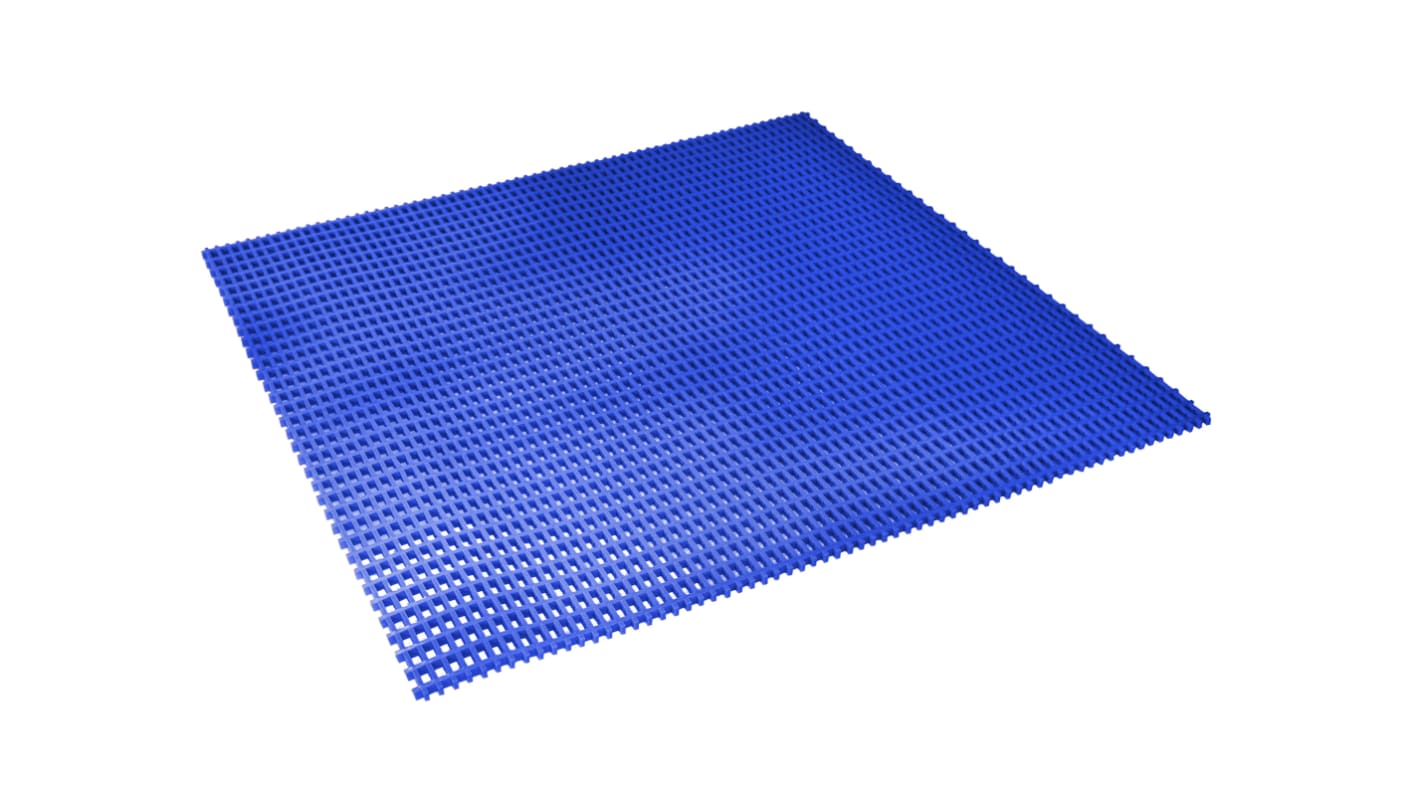 Coba Europe Blue Anti-Slip PVC Mat, Holes Finish 5m x 0.6m x 12mm