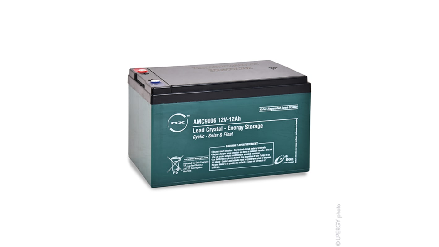 ENIX Energies AMC9006, 12V Forseglet blysyrebatteri, 12Ah