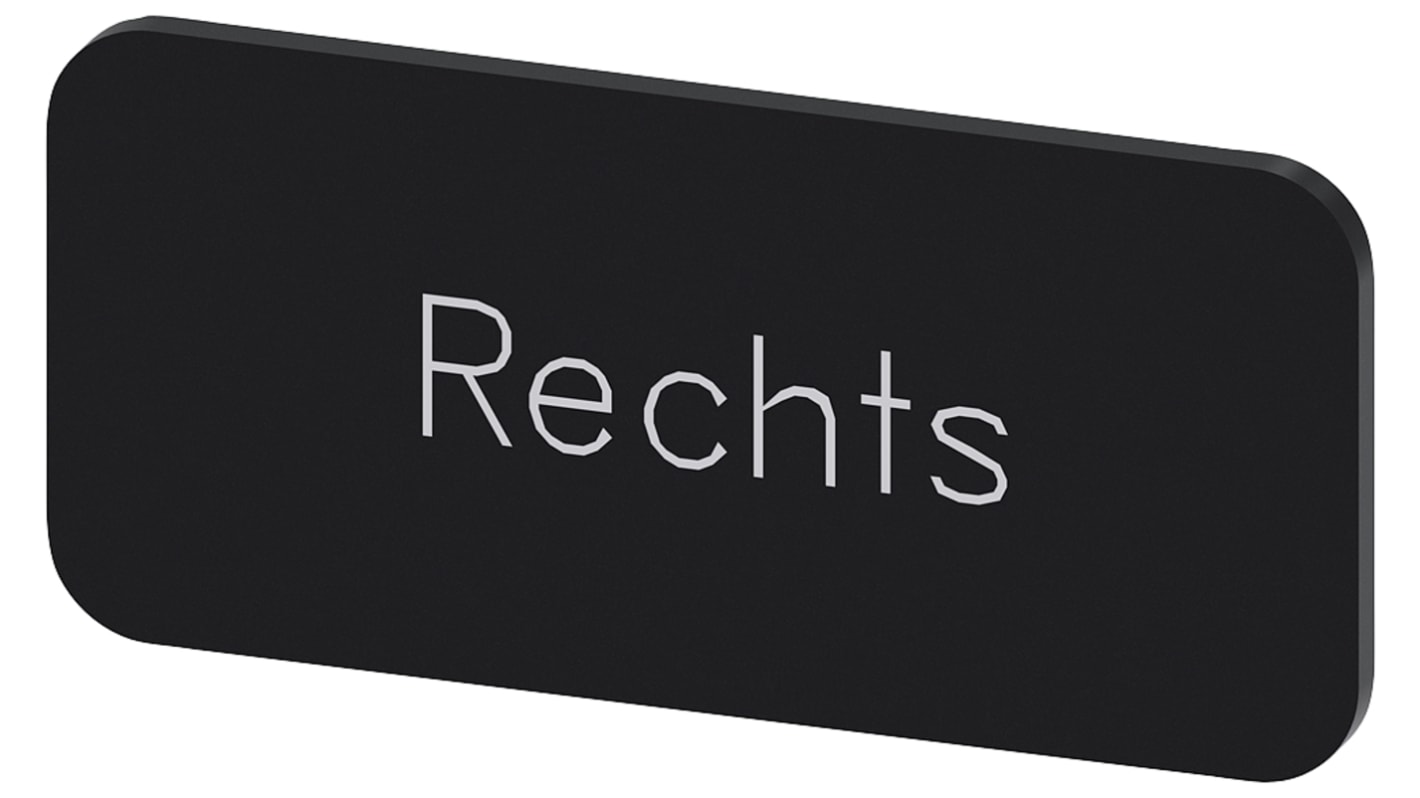 Siemens Labeling plate, Rechts