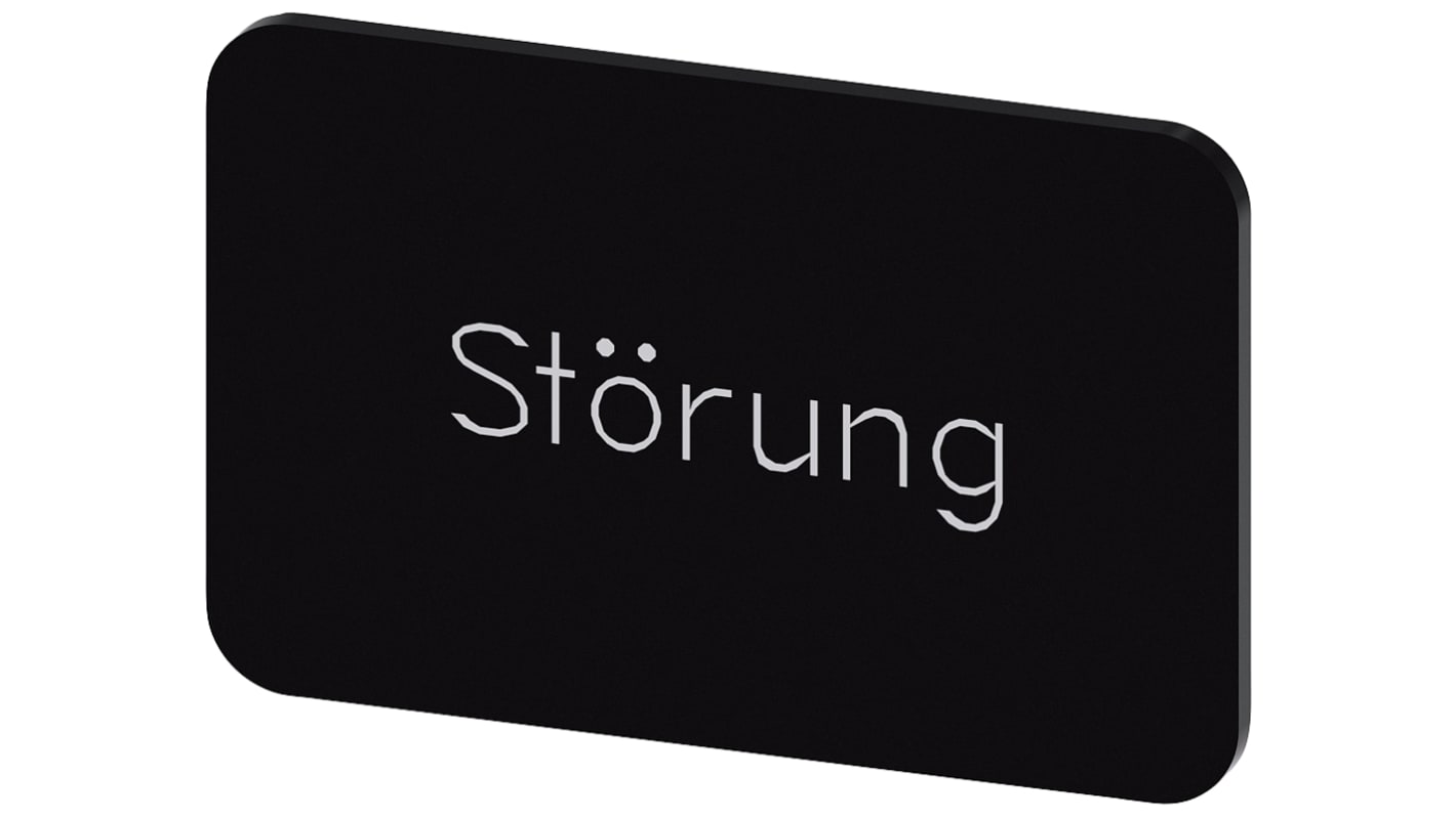 Siemens Labeling plate, Störung