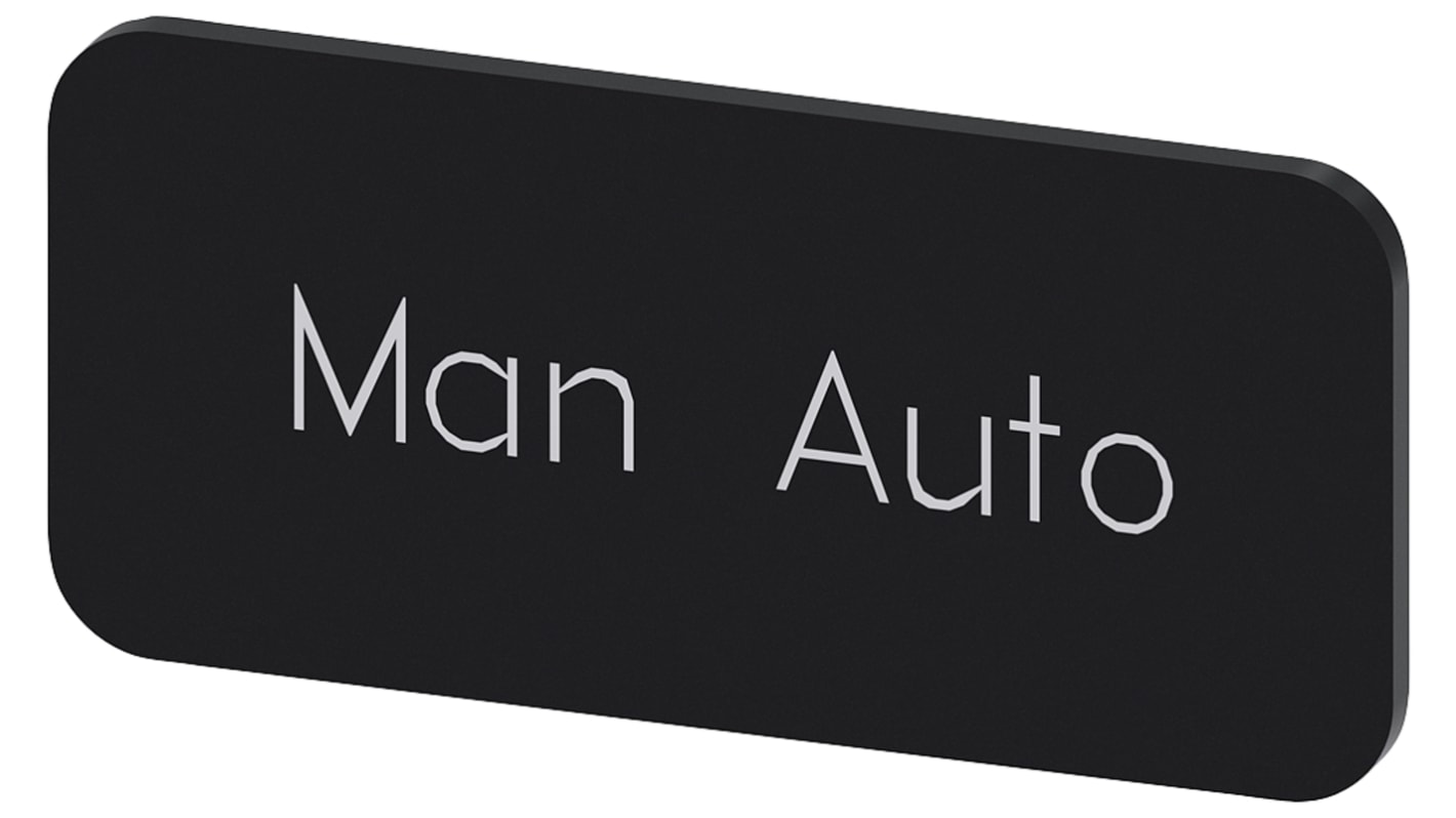 Siemens Labeling plate, Man - Auto