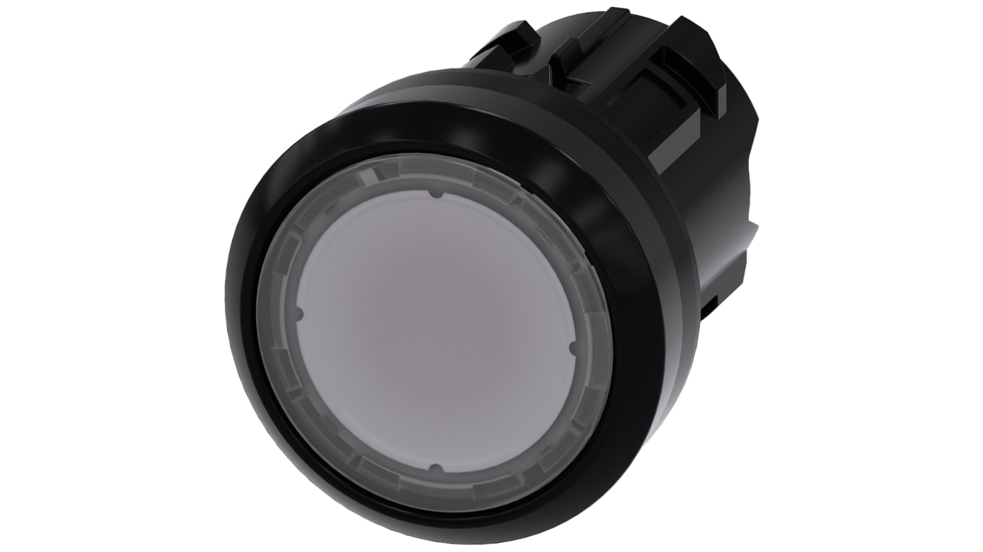 Tête de voyant lumineux Transparent Siemens, série SIRIUS ACT, diam. découpe 22mm, IP66, IP67, IP69K