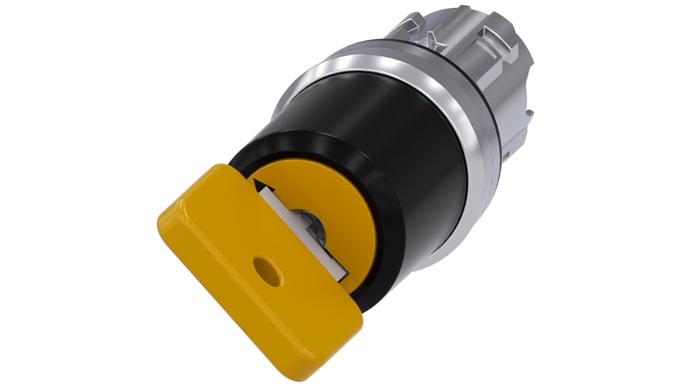 Siemens SIRIUS ACT 2-position Key Switch Head, Latching, 22mm Cutout