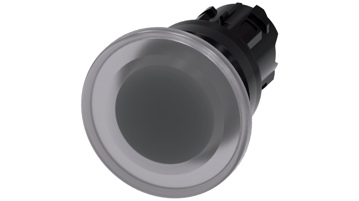 Siemens SIRIUS ACT Series Clear Momentary Push Button Head, 22mm Cutout, IP66, IP67, IP69K