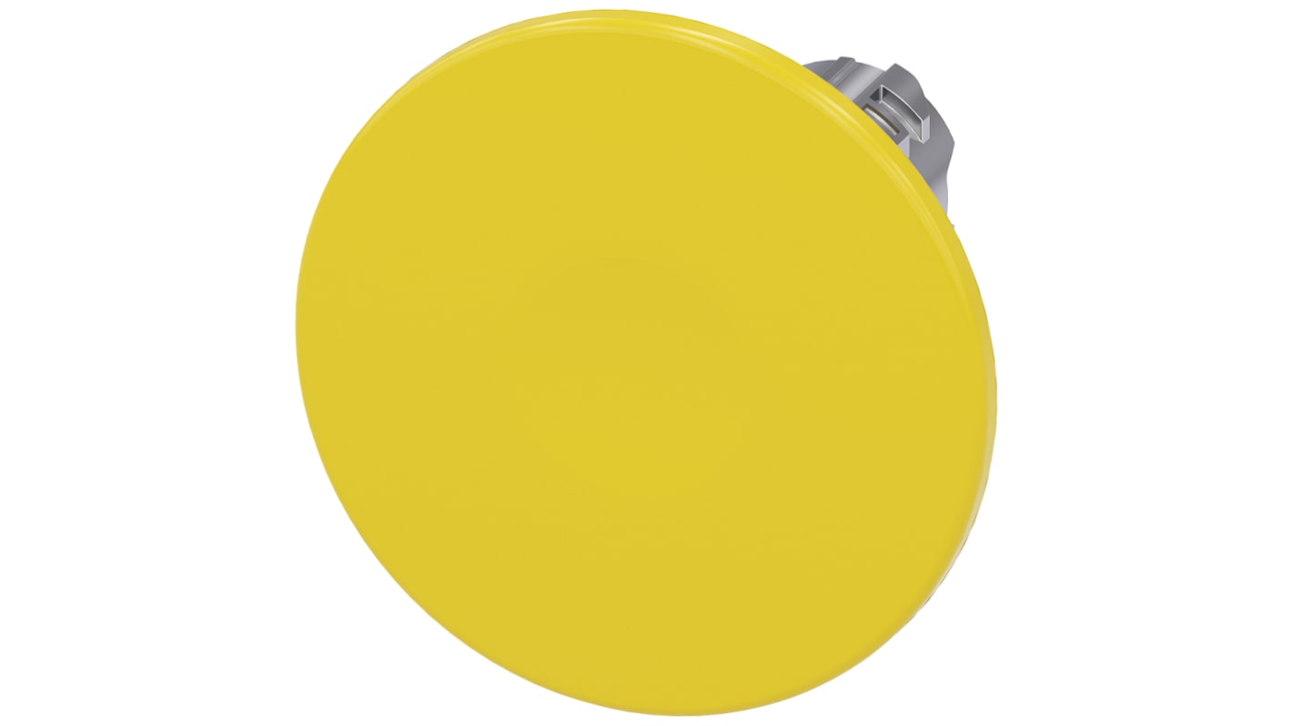 Cabezal de pulsador Siemens serie SIRIUS ACT, Ø 22mm, de color Amarillo, Momentáneo, IP66, IP67, IP69K