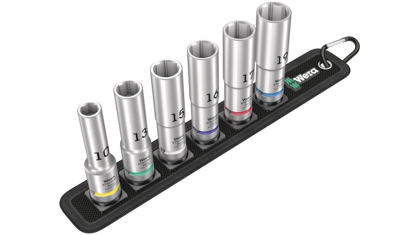 05004565001 Wera 1/2 in Deep Socket Set RS