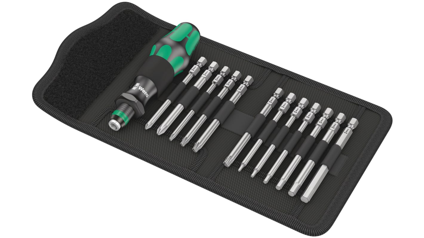 05004171001 Wera Interchangeable Screwdriver Set, 13Piece RS