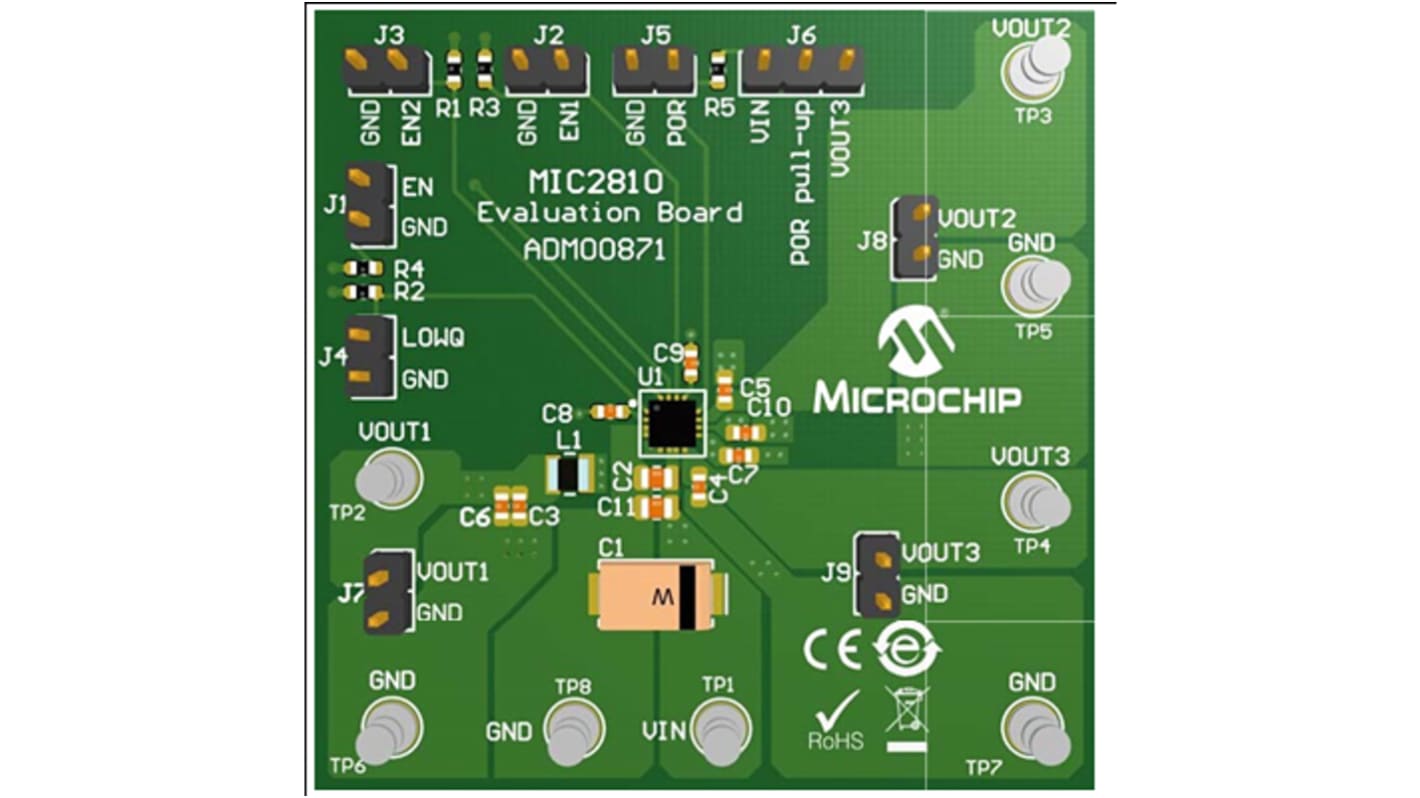 Microchip MIC2810 3 output PMIC for MIC2810 PMIC