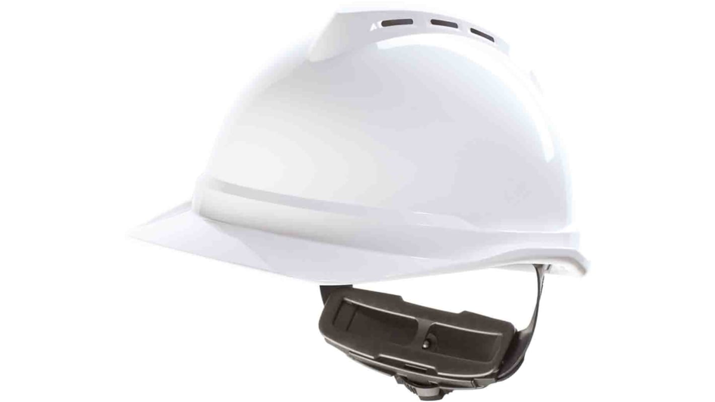 Casque de sécurité MSA Safety Ventilé en ABS Blanc, gamme V-Gard 500