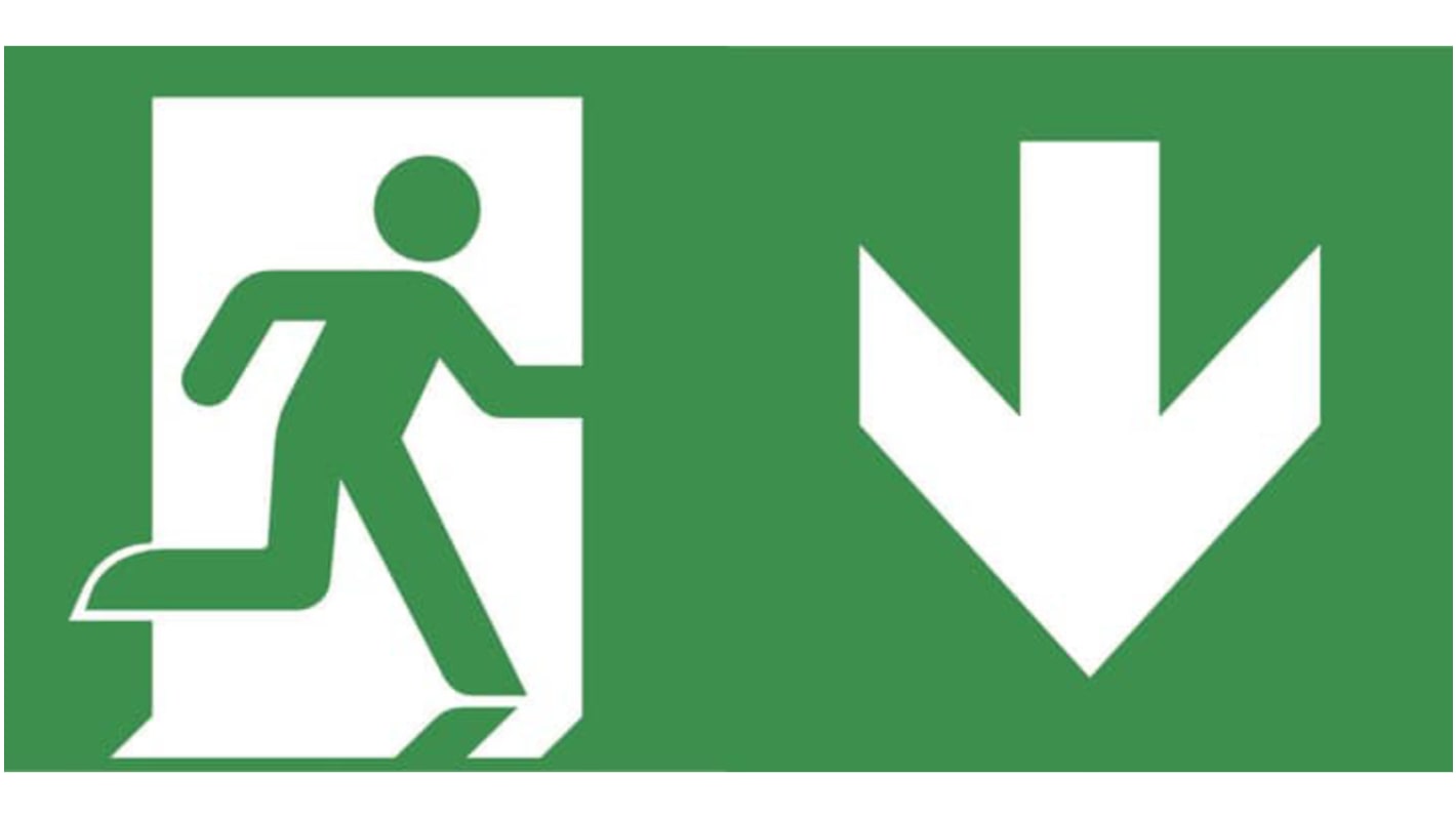 Napis Emergency Exit (wyjście awaryjne) EMERGI-LITE