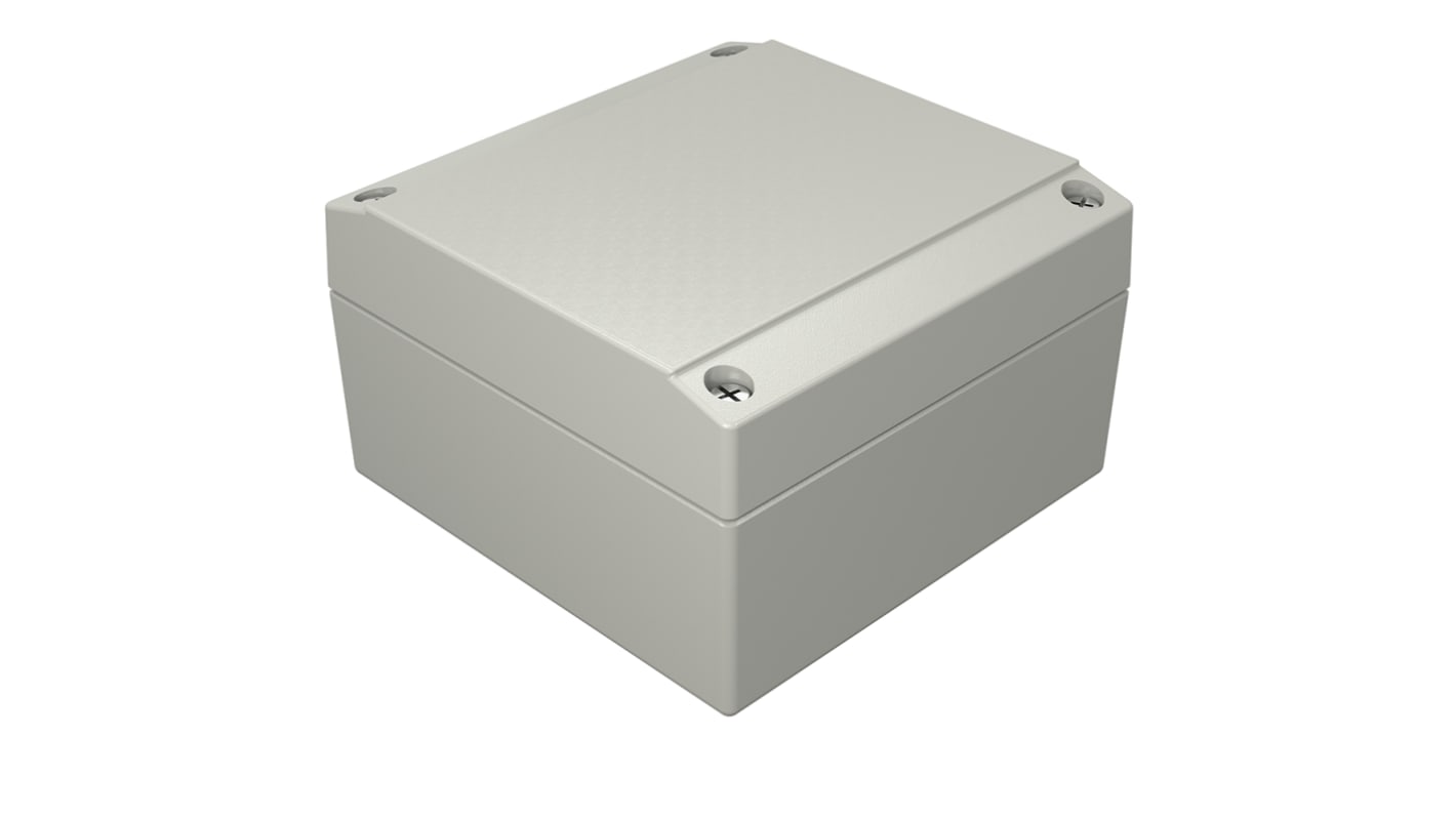 Caja Rose de Aluminio Presofundido Gris, 100 x 100 x 61mm, IP66, , Lloyds Register, Registro marítimo, UL 508