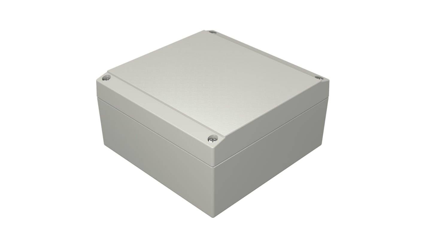 Caja Rose de Aluminio Presofundido Gris, 140 x 140 x 71mm, IP66, , Lloyds Register, Registro marítimo, UL 508