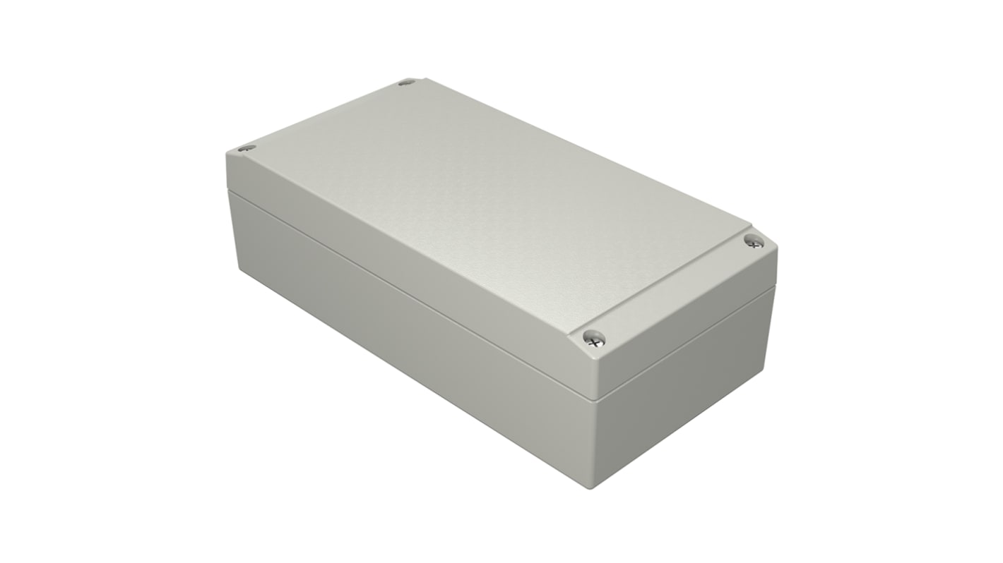 Rose Aluform Series Grey Die Cast Aluminium Enclosure, IP66, IK09, Grey Lid, 200 x 100 x 61mm