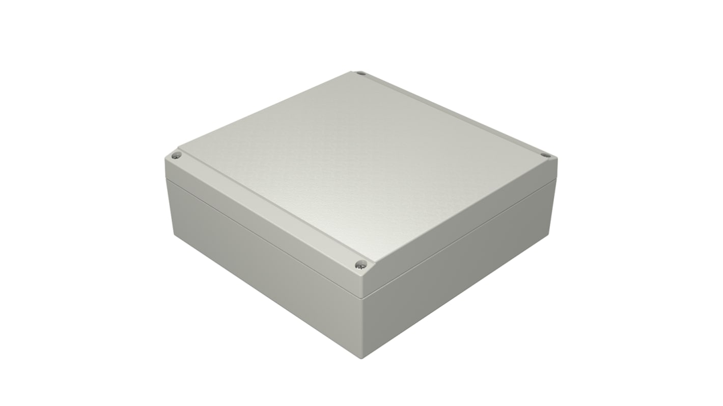 Caja Rose de Aluminio Presofundido Gris, 200 x 200 x 72mm, IP66, , Lloyds Register, Registro marítimo, UL 508