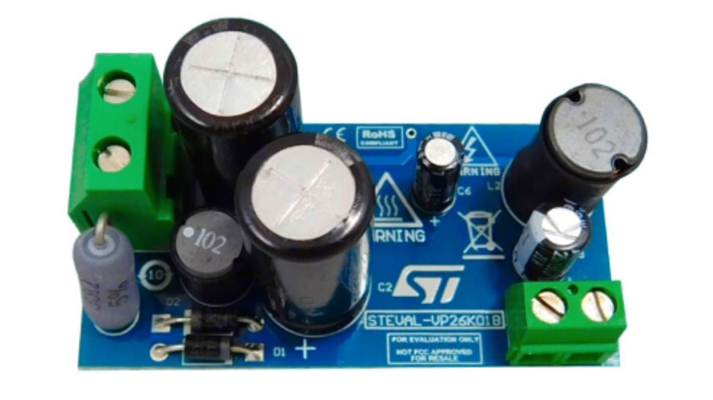 STMicroelectronics VIPER26K Evaluierungsplatine Abwärtswandler , 15 V / 100 mA High Voltage Buck Converter