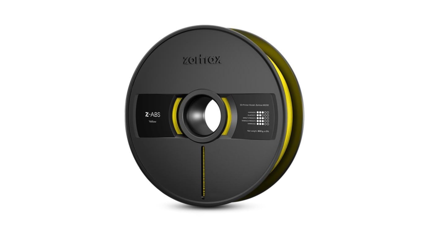 Zortrax 1.75mm Yellow ABS 3D Printer Filament, 800g