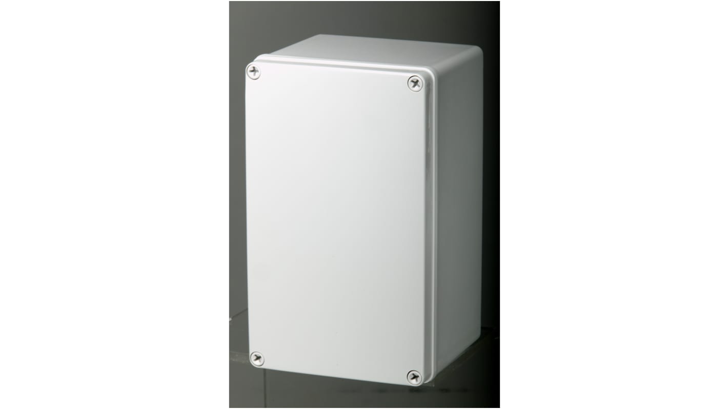 Fibox Grey Polycarbonate Enclosure, IP66, IP67, IK08, Grey Lid, 230 x 140 x 125mm