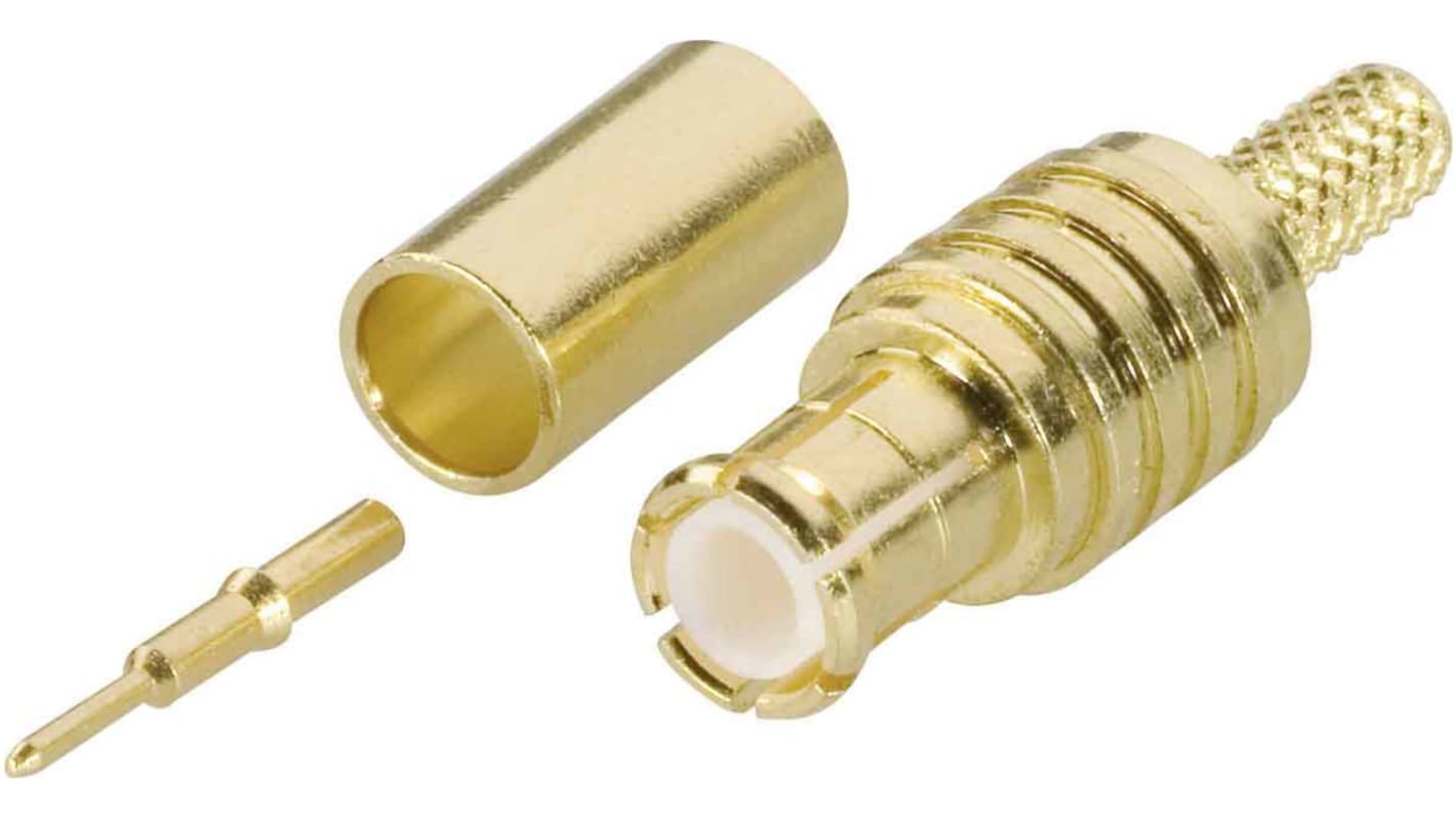 Conector coaxial Amphenol MCX1121A1-3GT30G-5-50, Impedancia 50Ω 165°C -65°C