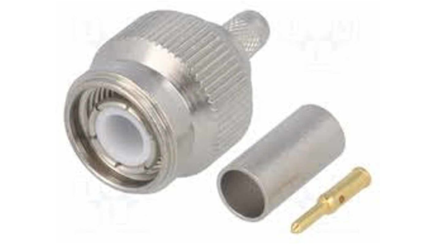 Conector coaxial Amphenol RF T1121A1-ND3G-1-50, Impedancia 50Ω, Terminación de Crimpado, 0 to 11GHz +165°C -65°C,