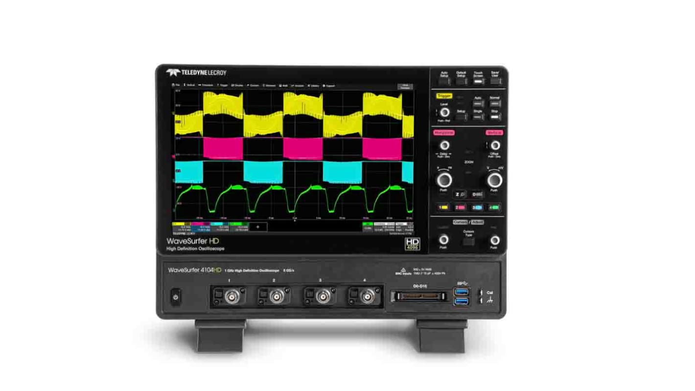 Oscilloscopio Da banco Teledyne LeCroy WAVESURFER 4024HD COMPLETAMENTE CARICATO, 4 ch. analogici, 200MHz, Cert. ISO