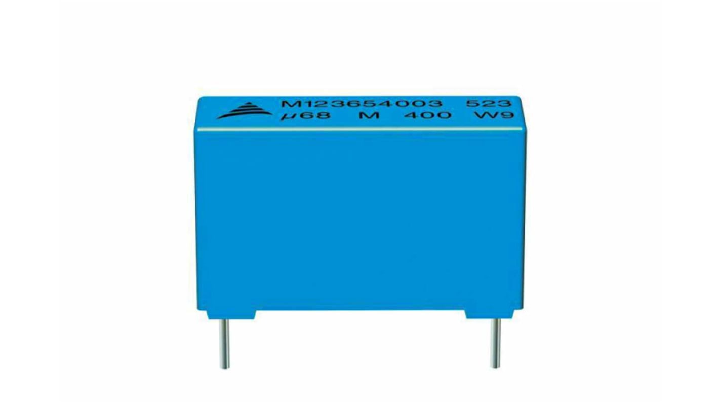 Condensador de película EPCOS AEC-Q200D, 220nF, ±10%, 200 V ac, 400 V dc, Montaje en orificio pasante