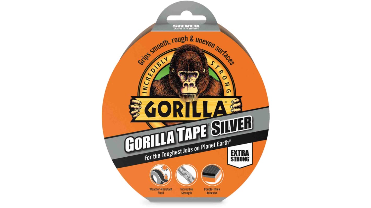 GORILLA GLUE EUROPE LTD ダクトテープ 幅：48mm 長さ:8.2m シルバー