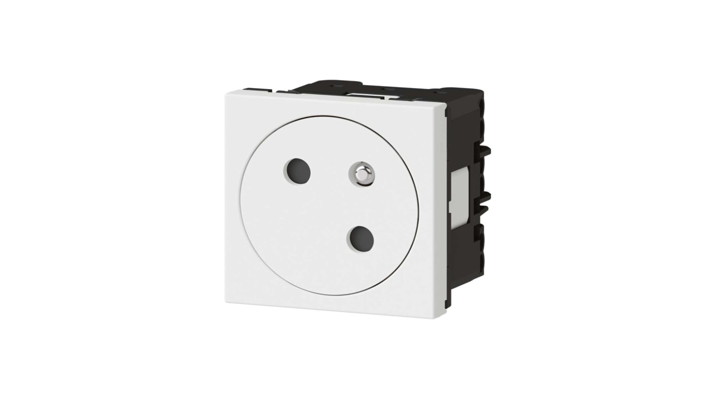 Toma eléctrica Legrand, Blanco, Plástico, sin interruptor Interior, 16A, IP41 250 V