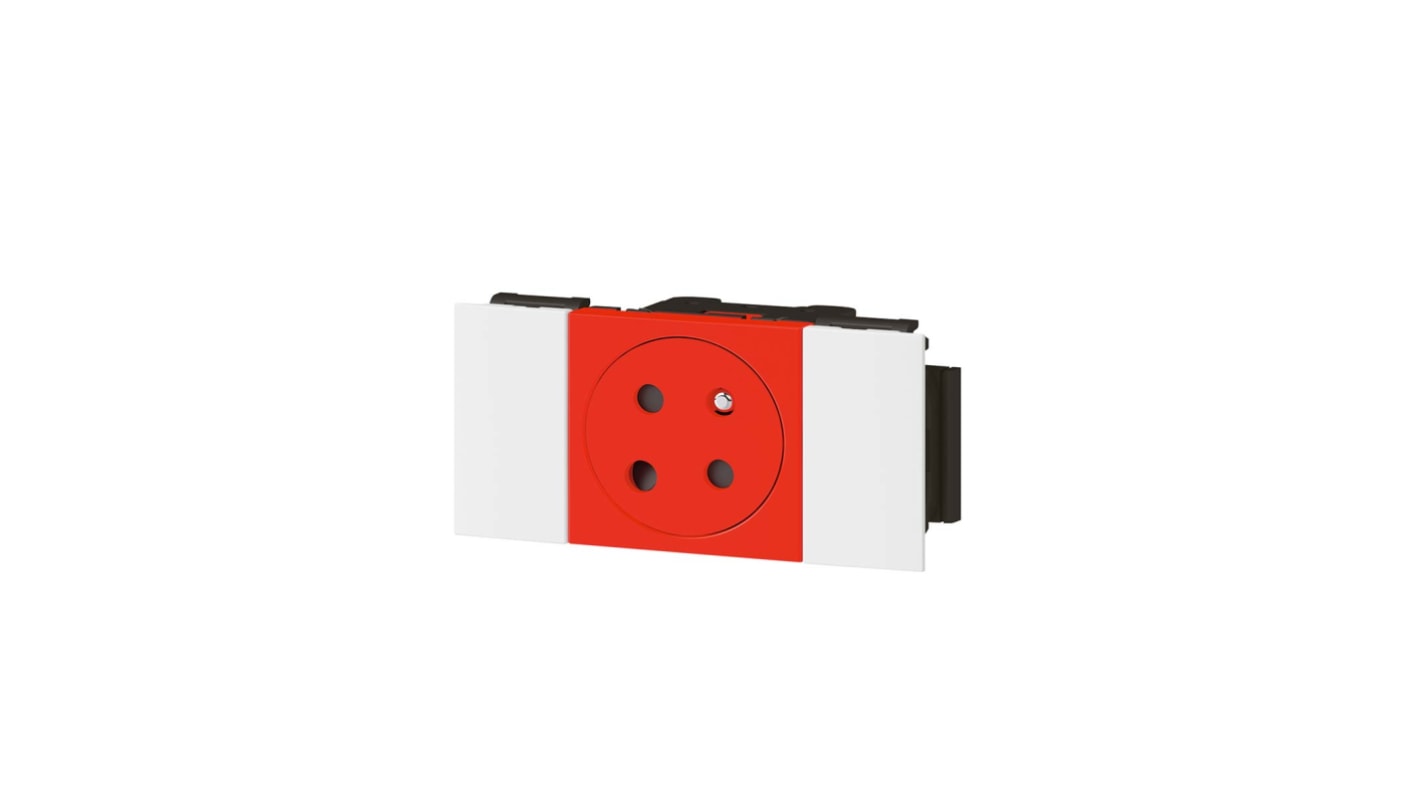 Legrand Red 1 Gang Plug Socket, 16A, Indoor Use