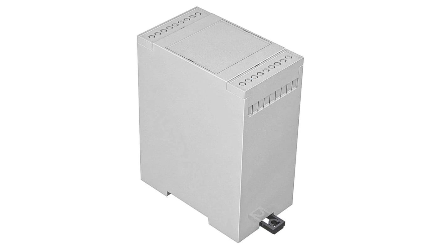 RS PRO Open Top Enclosure Type, 90 x 53 x 114mm, Polycarbonate DIN Rail Enclosure Kit