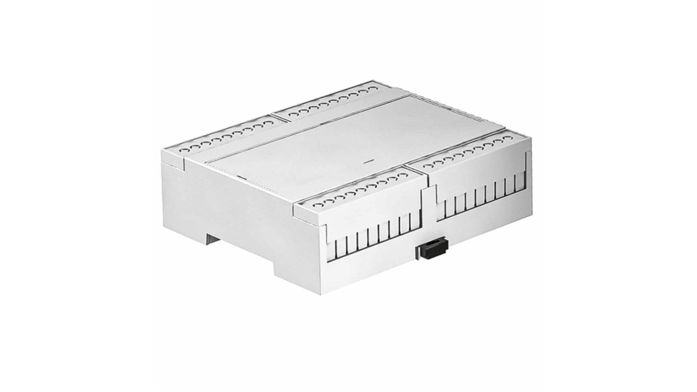 RS PRO Open Top Enclosure Type, 90 x 106.2 x 31.9mm, Polycarbonate DIN Rail Enclosure Kit