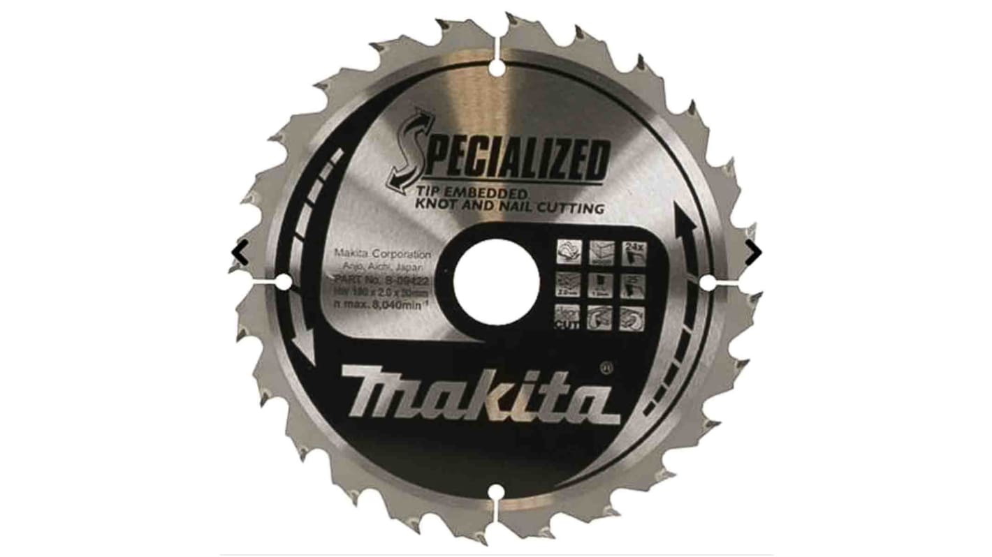 Makita Rundsavsklinge, Klingediameter: 165mm, Pakke med 1