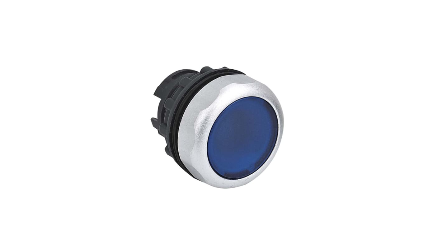 Tête de bouton poussoir CHINT, NP8 Bleu, Ø découpe 22mm, Momentané