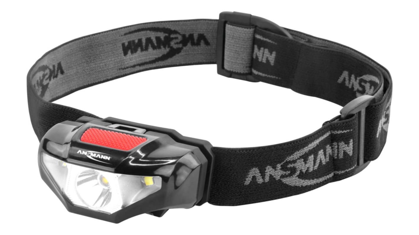 Ansmann 1600-0260 Fejlámpa LED Fejlámpa, ABS, 65 lm IP44, Fekete 65.5g