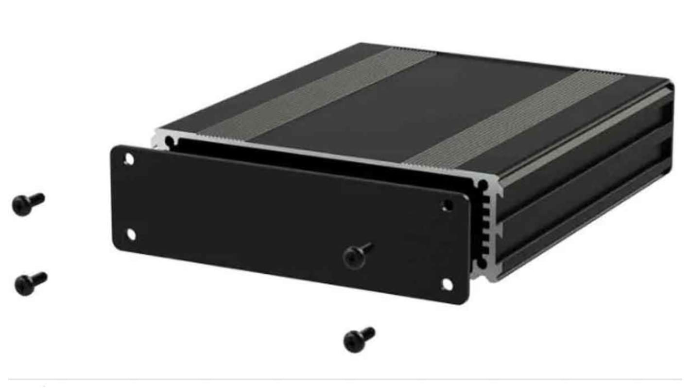 RS PRO Black Aluminium Instrument Case, 160 x 108.5 x 30mm